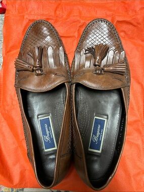 Bragano’s Brown Leather Tassel Loafers - Men's